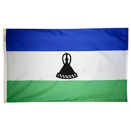 Flagga av Lesotho Högkvalitativ annonsering Hängande skärm Digital Utskrift 100% Polyester, Inomhus Utomhus, Gratis frakt