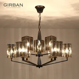 Postmodern Chandelier Lamp Simple Luxury Crystal Lighting Classical Creative Restaurant Art Led Lamps Facture Bedroom Living Room