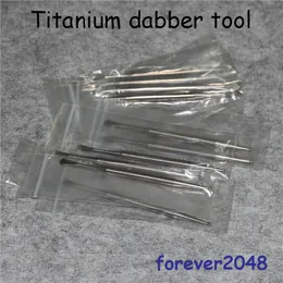 NEU Smoking GR2 Titanium Dabber Tool mit Kugel und Schaufel Öl Wachs Titanium Dabble L 110mm für Silikon-Wasserpfeifen-Bong-Dab-Rig NC