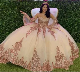 2020海賊折りたたみレースアップリケQuinceanera Prom Dressesセクシーな恋人ボールガウンチュールビンテージイブニングパーティー甘い16ドレスカスタムAL5526