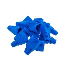 5000PCS RJ45 Blue Boot för kontaktkatt 5 5E 6 RJ45 Plug Cap Ethernet-nätverk