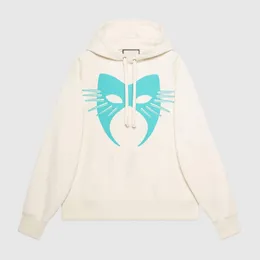 Fashion-Cat Mask Hoodies Letter Logo Tryckt Hooded Sweatshirt Par Casual Street Outdoor Män Kvinnor Coat Hfhlwy007