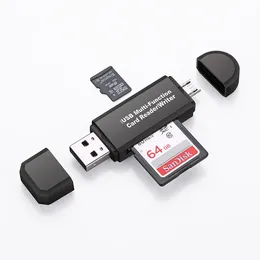 Minneskortläsare Mini USB 2.0 OTG Micro SD / SDXC TF-kortläsare Adapter Micro USB OTG till USB 2.0 Adapter för PC bärbar dator