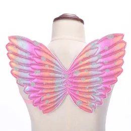 Tek katmanlı kelebek kanatları melek kanadı çocuk festivali performans aksesuarları bebek kız kanat 4 renkler teklif seçin