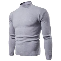 Dropshipping Męskie Swetry 2018 Zima Solidna Kolor Turtleneck Sweter Mężczyźni Odzież Marka Dzianiny Sweter Mężczyźni Sweter Pull Homme SH190930