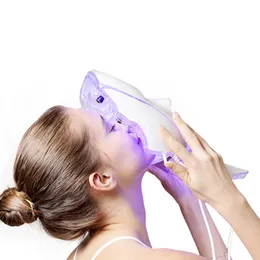PDT 7 Färg LED Light Therapy Face Beauty Machine LED Facial Neck Mask med MicroCurrent Skin Care Device