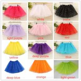 Baby tjejer kläder tutu kjolar prinsessa dans party tulle kjol paljetter fluffy chiffong kjol tjejer ballett dancewear klänning barn kläder