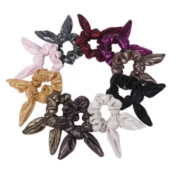 Creative Cloth Hair Ties Solid Color Hair Ropes Knotted Rabbit Ear Scrunchies Streamer Ponytail Holder Female Hair Accessories