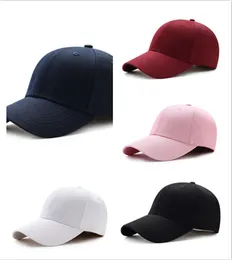 Partihandel-helt nya män Kvinnor Plain Curved Sun Visor Baseball Cap Hat Solid Färg Justerbar Caps Snapback Golf Ball Hip-Hop Hat Caps