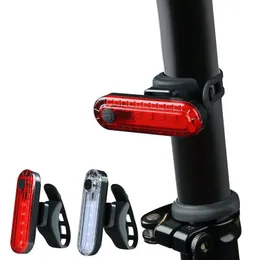 Bike Light Wodoodporna jazda na rowerze Tyllight LED USB Lampa Akumulatorowa Jazda tylna Światła MTB BEZPIECZEŃSTWO BEZPIECZEŃSTWO OSTRZEŻENIE ROWEROWE Lekki Akcesoria jazdy