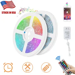 Dobrej jakości paski LED Light RGB 5M 10M 5050 SMD 300LED NON-Waterproof IP65 + RF 44Key Controller + 12V 5A Zasilanie z prezentami