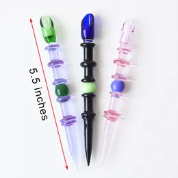 New Glass Dabber Tool Wax DabTools Smoking Accessories Carb Cap Oil Rigs Dab Stick for bong water pipe