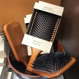 DHL無料トップクオリティAveda Paddle Brush Brosse Clubマッサージヘアブラシ櫛はトリコーマデシシスヘアサックマッサージャーを防ぎます