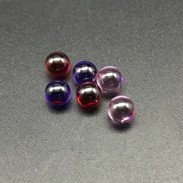 New 6mm OD Quartz Terp Dab Pearls Ball Insert Pink Red Purple Quartz Ball For Quartz Banger Nails Glass Beaker Bongs Dab Rigs