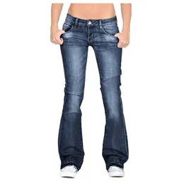 Sawmew Boyfriend Jeans Vrouwen Hoge Taille Bloemenprint Flared Jeans Potlood Broek Vintage jaren 90 Streetwear Denim Broek Lange Broek Denim Broek Casual Broek Lange Broek Broek