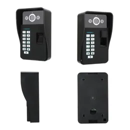 SY908MJF11 9 INCH WIFI Fingeravtryck Lösenord RFID Video Doorbell Intercom Kit Nattvisionskamera - Svart US-kontakt