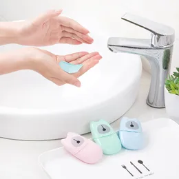 Factory Outlet Portable Washing Hand Wipes Bath Travel Scented Slice Sheets Foaming Box Paper Soap Wholesale Drop Shipping Colorful