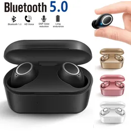 Wysokiej jakości TWS Bezprzewodowe słuchawki Bluetooth 3D Stereo Sound Earbud Wireless Touch Headset Mic z pola ładowania z czterema kolorami hurtownie