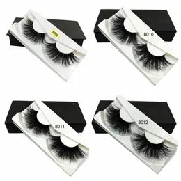 25mm False Eyelashes Wholesale Thick Strip 3D Mink Lashes Custom Packaging Label Makeup Dramatic Handmade Natural Thick Long Mink Lashes