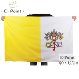 Флаг Ватикана 3 фута * 5 футов (90*150 см) размер рождественские украшения для дома флаг баннер подарки