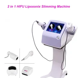 Newest 2 in 1 HIFU Face lifting Wrinkle Removal Super Ultrasound Skin Tightening and Rejuvenation Beauty Machine