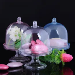 12 sztuk / partia Wedding Candy Box Transparent Plastic Tray Box Baby Shower Urodziny Goście Prezent Home Party C1119