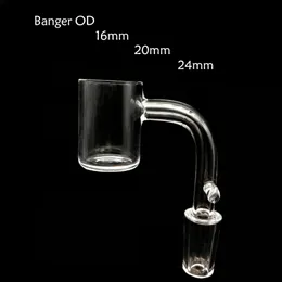 16mm 20mm 24mm Quartz Enail Banger With Hook 10mm 14mm 18mm Male Female Joint Quartz Enail Banger Nails Suitfor Coil Heater Glass Smoking