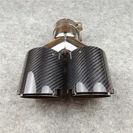 Top Quality Y Model Double Exhaust tail tip/ System Pipes Carbon Fiber For Tuning Car Accessories