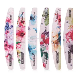 Flower Polish Block Nail File Sanding Nail Art Pedicure Tools Salon Sander Tillbehör