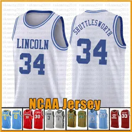 34 Jesus Shuttles-worth Ray Allen Lincoln movie 14 Will Smith 25 Carlton Banks Basketball Jersey Love & 22 MCCall NCAA BLUE