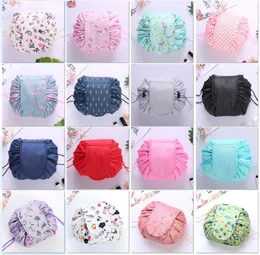 2020 Nya Kvinnor Drawstring Travel Cosmetic Bag Makeup Väska Organizer Gör kosmetisk väska Väska Förvaring Pouch Toalettry Beauty Kit