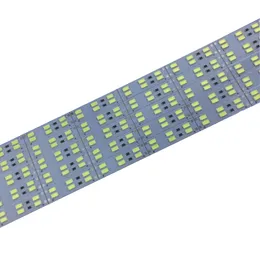 LEDバーライトファクトリー卸売ダブルロウDC 12V 144LEDS SMD 5630 5730 LEDハードリジッドLEDストリップバーライト夕食の明るさ