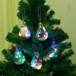 クリスマスツリーLEDぶら下がっている球根のクリスマスツリーのペンダントの装飾的なライト結婚式の誕生日パーティーぶら下がっているランプの家の装飾