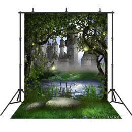 Tree lake photography backdrops for children kids baby shower new born vinyl cloth photo printed backgrounds photo studio