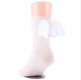 Baby Knee High Socks Candy Color Angel Wings Cotton Kids Socks ...