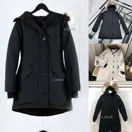 Jackets de inverno famosos mulheres femme ao ar livre de lobo real parka hiver quente à prova de vento espessa quatro rure com capuz