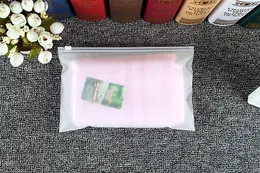 50 sztuk / partia-24 * 15 cm 20 jedwabny mały rozmiar Frosted PE plastikowe suwak torby skarpetki ręczniki jedwabne szaliki torba do przechowywania