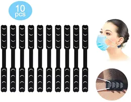 Black Mask Extender ear savers Anti-Tightening Ear Protector Decompression Holder Hook Strap Accessories mask Grips Extension Buckle