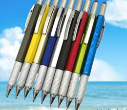 Nowy kreatywny wielofunkcyjny śrubokręt narzędzie na narzędzia spirytusowe poziomy ballpoint długopis długopis narzędzie szkolne