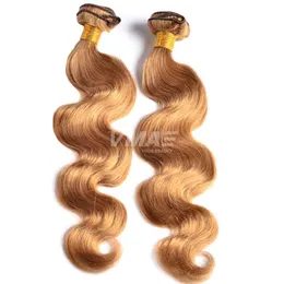 Hot Selling Brazilian Body Wave Human Hair Bundles Honey Blonde Virgin Human Hair Extensions Pure Color Body Wave Brazilian Natural Hair