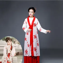 Elegant TV Film Prestanda Kläder Kvinnor Forntida Fairy Klänning Traditionell Tang Suit Hanfu Kostym Cosplay Stage Wear