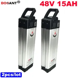 2 pz Ricaricabile 48 v 15Ah bici Elettrica batteria agli ioni di Litio Per Originale Samsung 18650 per Bafang BBSHD 1000 W Motore + 2A Caricatore