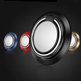niversal Magnetic Phone Holder 360 Degree Rotate Finger Ring Stand For iphone Xs Xr Huawei Smartphone Support Bracket Mirror Ultra-thin