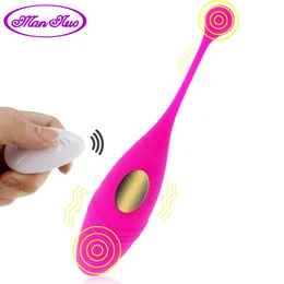 SiliconePanties telecomando senza fili uovo vibrante indossabile dildo vibratore punto G massaggiatore erotico clitoride giocattolo del sesso per le donne Y200422