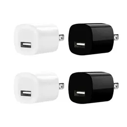 Universal 5V 1A US Wall Charger USB Plug Phone Adapter Mini Portable Power Adapters för Samsung iPhone 5 6 7 8 X Android Telefon Mp3