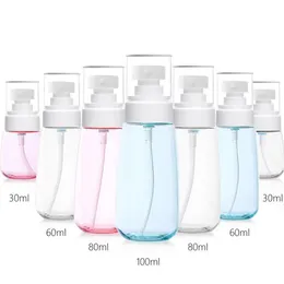 30ml 60ml 80ml 100ml nachfüllbare Duftstoff-Spray-Flasche Klar leere kosmetische Behälter aus Kunststoff feiner Nebel Atomizer tragbaren Reise-Flaschen