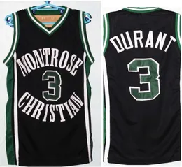 mulheres costume Homens Jovens Vintage MONTROSE CHRISTIAN # 3 K. DURANT Basketball Jersey tamanho S-4XL ou personalizado qualquer nome ou número de camisa