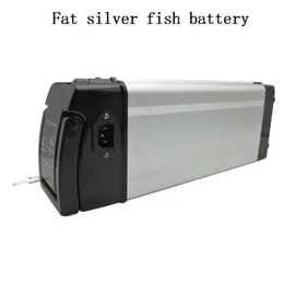 48V15Ah Silver Fish Typ II Fat Aluminiumgehäuse Lithium-Ionen-Akku mit chinesischer 18650-Zelle und BMS für Elektrofahrräder