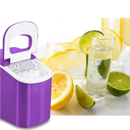 Portable fully automatic ice machine household mini square 15kg / 24h ice making tool suitable for sale of ice making tools in tea shop