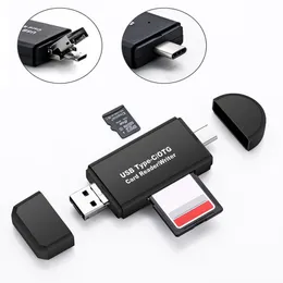 コンピュータのAndroid携帯電話のためのカードリーダータイプC USB 2.0 OTG TFマイクロSDメモリーカードリーダーハブ